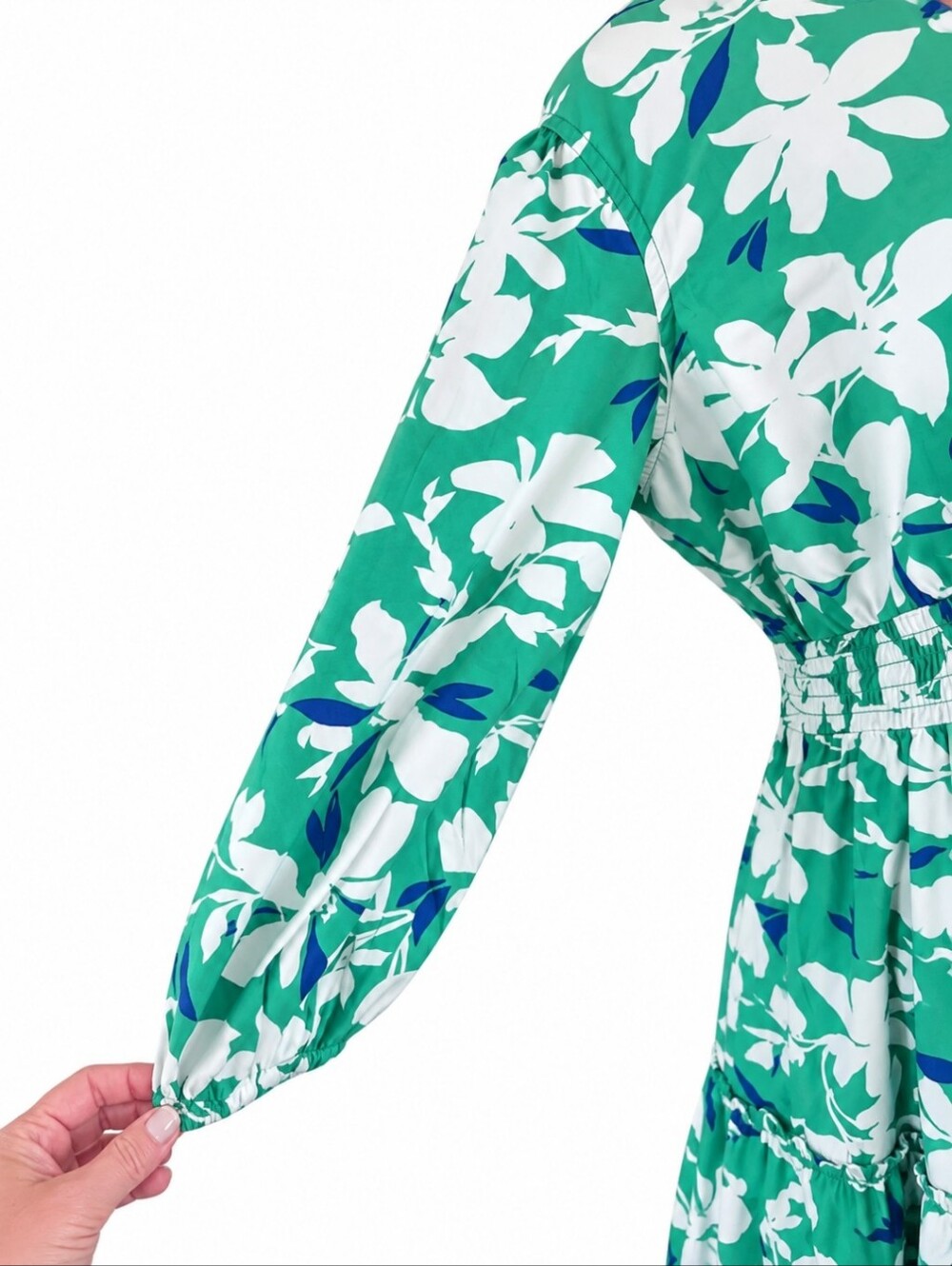 Southern Tide Green and Blue Floral Dress - Picture 7 of 11